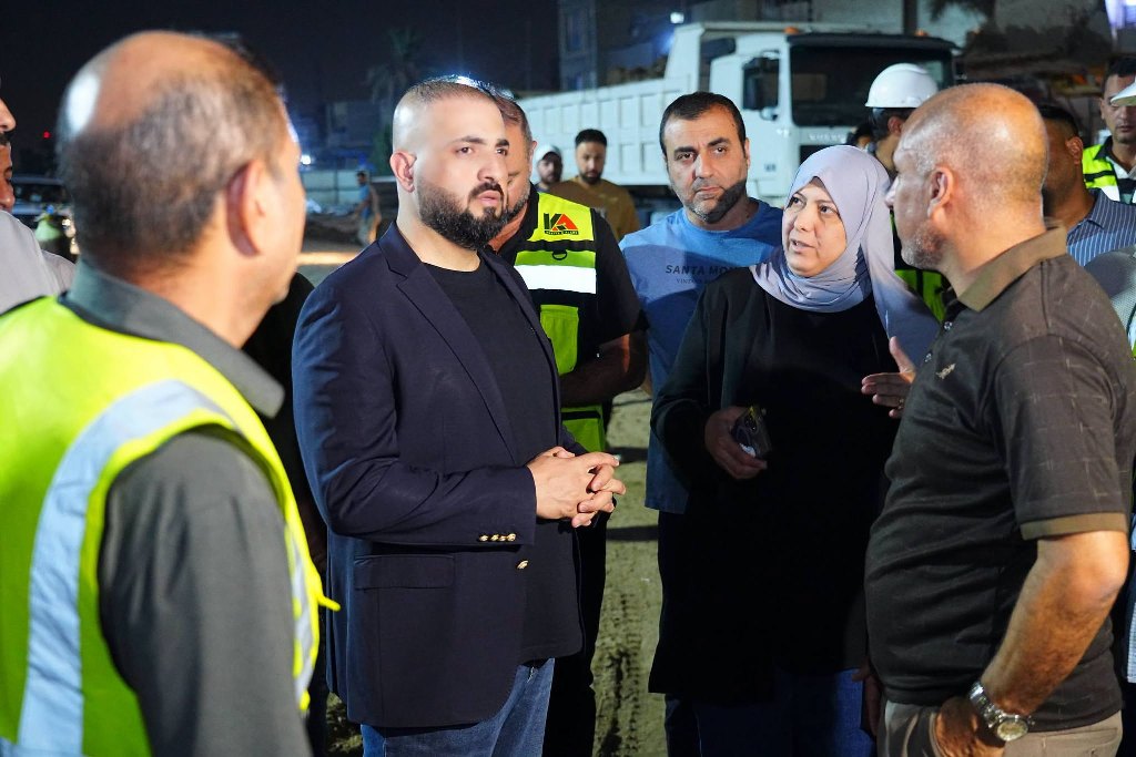 مدير عام دائرة الطرق والجسور يتابع ميدانياً أعمال مشروع مجسر شارع 60 في منطقة الدورة ببغداد