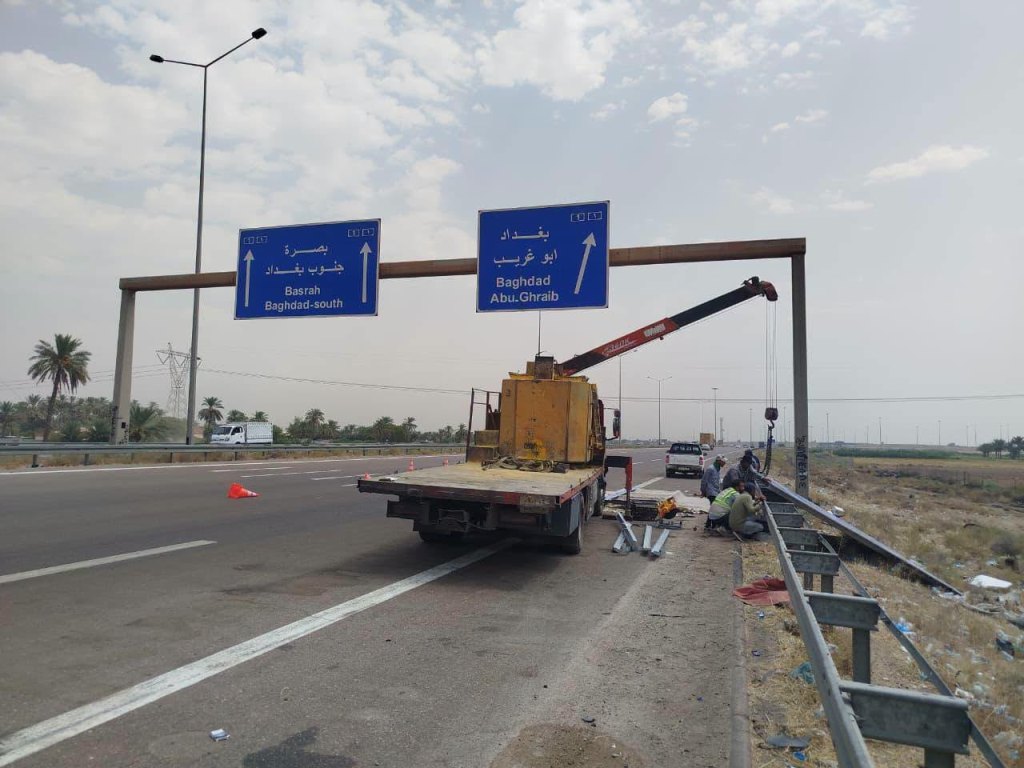دائرة الطرق والجسور تقترب من إنجاز أعمال ممر الذهاب لطريق المرور السريع ط4.. استعدادًا للانتقال إلى ممر الإياب باتجاه بغداد