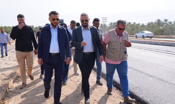 مدير عام دائرة الطرق والجسور يتابع المراحل الأخيرة لإنجاز مشروع جسر الكوفة الثالث «جسر الإمام علي (عليه السلام)» ويوجّه بإدخاله حيز الخدمة مطلع الشهر المقبل