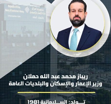 مجلس النواب العراقي يصوّت على السيد ريباز حملان وزيراً للإعمار والإسكان والبلديات العامة.